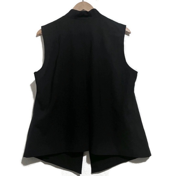EILEEN FISHER THE FISHER PROJECT NOTCH COLLAR LONG VEST SZ L - Picture 4 of 7